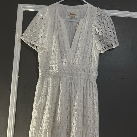 Anthropology white dress size medium nwt - Picture 3 of 5